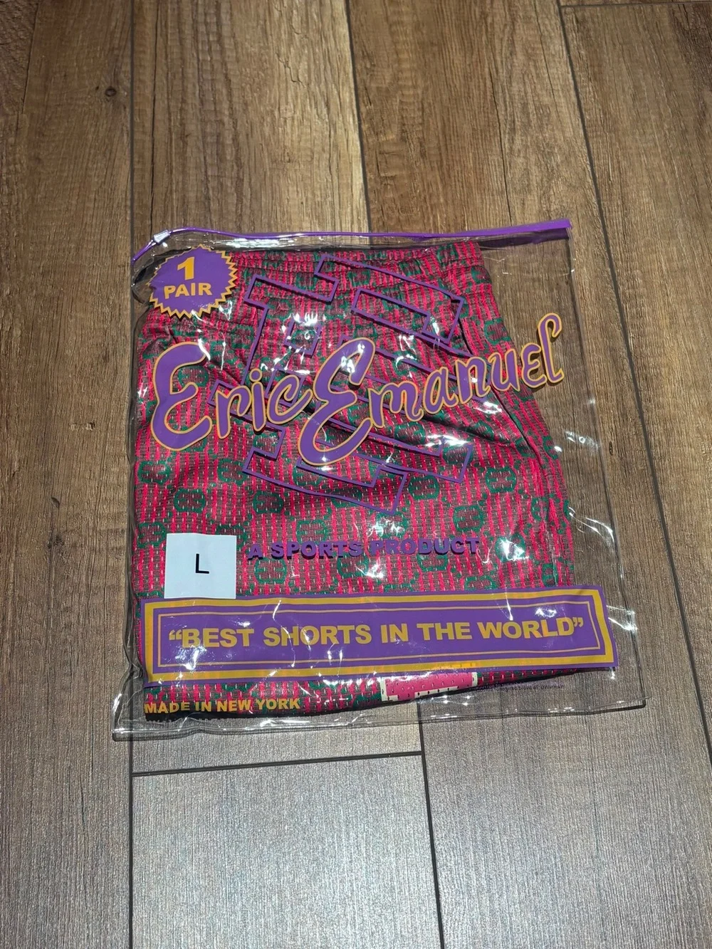 Eric Emanuel EE x Gucci Collab Red and Green Mesh Shorts Brand New
